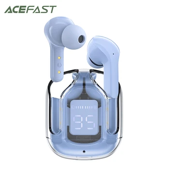 ACEFAST T6 TWS Cască fără Fir Bluetooth 5.0 Căști Sport Jocuri Căști de Reducere a Zgomotului Căști cu Microfon + capac Gratuit