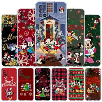 Merry Crăciunul Mickey Mouse Caz Pentru Samsung Galaxy A52 A12 A32 A51 A71 A21s A50 A53 A31 A13 A22 A23 SmartPhone Soft Shell Acoperire