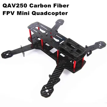 ZMR250 QAV250 3K Fibra de Carbon 250mm 4-axa Mini RC Muticopter FPV Dronă Quadcopter Cadru Neasamblate Negru