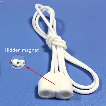 Magnetic Anti-A Pierdut Căști Fără Fir Agățat Frânghie Cablu Șnur Pentru Aer Păstăi 1 2 Silicon Curea Cască Anti-A Pierdut Cablul De Caz