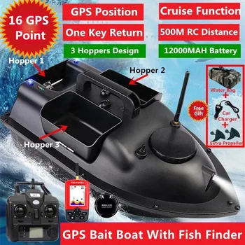 Update 16 Punctul GPS 500m RC Momeală de Pescuit cu Barca Poziția GPS Auto Croazieră cu Un singur Clic La Orice Punct GPS Barca de nadit Cu Pește Finder Jucărie
