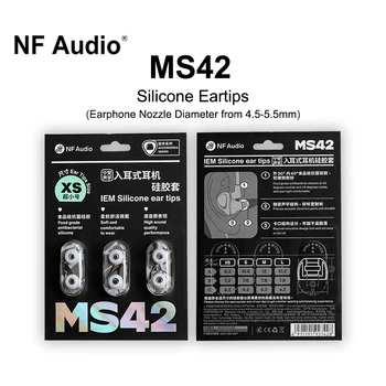 NF Audio de Silicon MS4 Auriculare 1Card(3 Perechi) pentru Căști Duză cu Diametrul de 4,5-5,5 mm