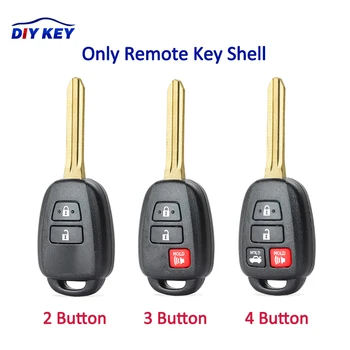 DIYKEY Cheie de la Distanță Shell 2 / 2+1 3 / 3+1 4 Butonul Cheie Shell Caz Fob Înlocuitor pentru 2012 Toyota cu TOY43 Lama