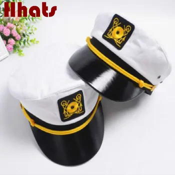 broderie militare pălărie de familie reglabil căpitan de armată capac femei barbati marinar chapeau retro poliție os dropship