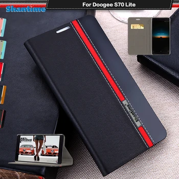 Portofel Din Piele Pu Caz Telefon Pentru Doogee S70 Lite Flip Book Case Pentru Doogee S70 Lite Business Caz Moale Tpu Silicon Capac Spate