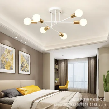 Modern Lampă de Tavan Dormitor Lampă de Pandantiv Negru/Alb/Aur Pentru Living Modern Simplitate Living E27 LED-uri de Iluminat de Tavan