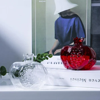 Rodie Vaza de Sticla Decor Acasă Vaza de Flori Vaza pentru Fructe Cachepot pentru Flori de Camera de Decorare Creativitatea Nordic Decor