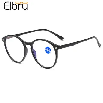 Elbru Epocă Anti Blue Light Ochelari Moda Rotund Clar Presbyopic Ochelari De Vedere Barbati Femei Citi Ochelari Dioptrii+1.0+4.0