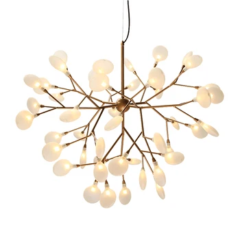 Modern licurici LED Iluminat Candelabru elegant ramură de copac chandelies Pentru Camera de zi Dormitor Interior Lampa cu Lumini de Prindere