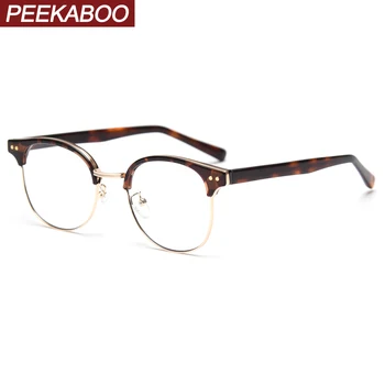 Peekaboo femei acetat de ochelari de sex feminin jumătate cadru de moda ochelari de soare pentru barbati optice obiectiv clar de metal de înaltă calitate, articole pentru cadouri