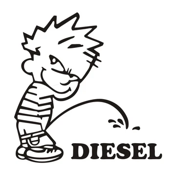 Masina Autocolante Amuzante pentru Copii Plus Diesel Autocolante de Vinil Bara de protecție Auto Corpul Fereastra din Spate a Capacului Rezervorului de Combustibil Decorative Decalcomanii rezistent la apa,15cm
