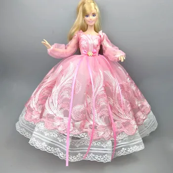 Moda Handmake rochie pentru barbie papusa 1/6 Printesa rochie de Petrecere Tinuta de nunta, Costum de jucării ziua de nastere cadou de Crăciun