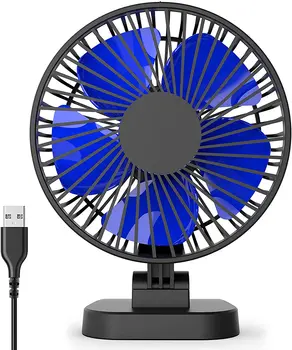 4 Inch Mic Birou, Ventilator, flux de Aer Puternic USB Alimentat Masă Fan Fan Personal pentru Birou,de Masă, de Studiu, Dormitor