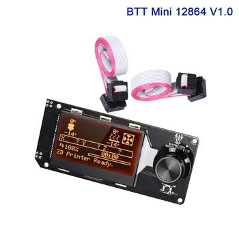 BIGTREETECH BTT MINI 12864 V1.0 12864LCD Display Smart Controller 3D Printer Piese Ecran de Control SKR V1.4 Turbo Pentru VORON 2.4