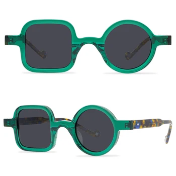 Punk ochelari de Soare Femei Vintage Personalitate Asimetrice de Designer de Înaltă calitate Acetat Polarizat Ochelari de Lux ochelari de Soare Moda