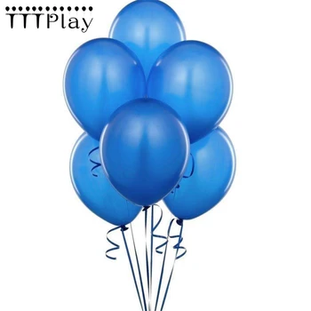 Baloane albastre 10buc/lot de 12 țoli Perla Latex, Baloane Gonflabile, Bile de Aer de Nunta de Decorare Petrecere de Aniversare Fericită Balon Consumabile