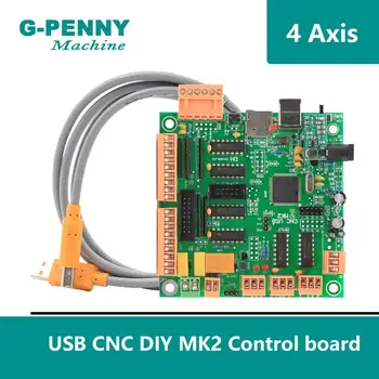 CNC DIY Masina 4 axa USBCNC Controler CNC Interfata USB Bord MK2 100kHz Multi-axa de control multifuncțional bord