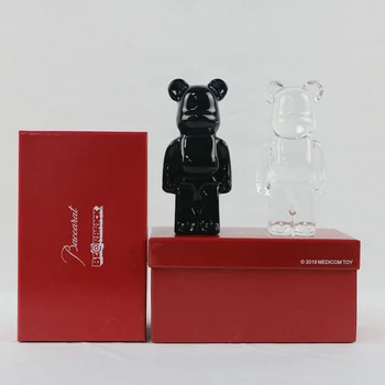 Noi Bearbrick X Baccara 200% FI@RBRICK 14cm Cristal Bloc Urs Caseta de Culoare Ambalaj Cutie de Cadou De 8 Color Trend Jucărie de Păpuși
