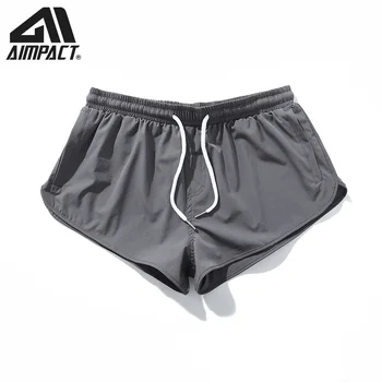 AIMPACT Bărbați pantaloni Scurți Cordon Nailon Antrenament de Fitness Pantaloni scurti Cu Buzunare AM2358