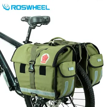 ROSWHEEL Retro Panza suport Bicicletă Sac de 50L Roll-top Regla MTB Portbagajul din Spate Rack de Depozitare Coș de Ciclism Pungi de Depozitare 14686