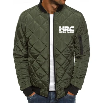 Jachete barbati HRC cursa de motociclete Masina Logo-ul de Imprimare de Iarnă pulover de înaltă calitate culoare Solidă diamant Îngroșa Bărbați haine de bumbac