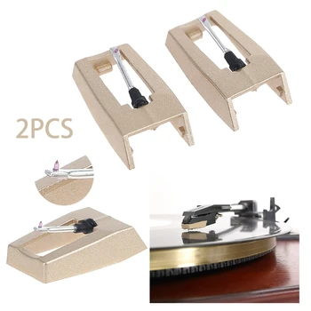 2 BUC Diamant de Înlocuire Stylus Record Player Ac Pentru LP placă Turnantă Fonograf patefon Gramofon Accesorii de Aur