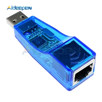 1buc USB 2.0 LAN Ethernet RJ-45 de Rețea Adaptor de Card pentru viteza de 10/100Mbps Ethernet Converter Pentru Win7, Win8 Tablet PC, Laptop