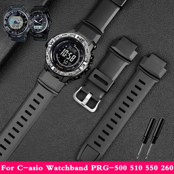Pentru C-asio Watchband PRW-2500/3500 PRG-500 510 550 260 280 250 Curea de Ceas Silicon Sport Protrek Trupa Ceas 18mm