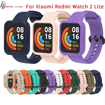 Silicon Curea Curea Pentru Xiaomi Redmi Watch 2 Lite SmartWatch Band Bratara Mi Watch2 Lite+ Caz De Protecție Protector De Acoperire