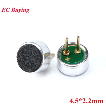 20/5pcs 4.5*2.2 mm Capacitiv Electret Condensator Electret Microfon MIC de Preluare Sensibilitate 52DB cu pin