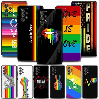 Caz de telefon pentru Samsung A01 A02 A03s A11 A12 A21s A32 A41 A72 A52s 5G A91 Caz Silicon Moale Capacul de Homosexuali și Lesbiene LGBT Curcubeu