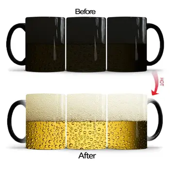 Amuzant Bere Bule de Schimbare a Culorii Ceașcă de Creație Ceramică Cana de Cafea Bucătărie supplie