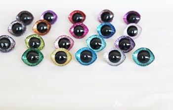 10buc 20x23mm 23x28mm Oval 3D sclipici clar siguranță jucărie ochii cu mașină de spălat ciudat pokeman papusa cu ochii-N19--opțiune de culoare